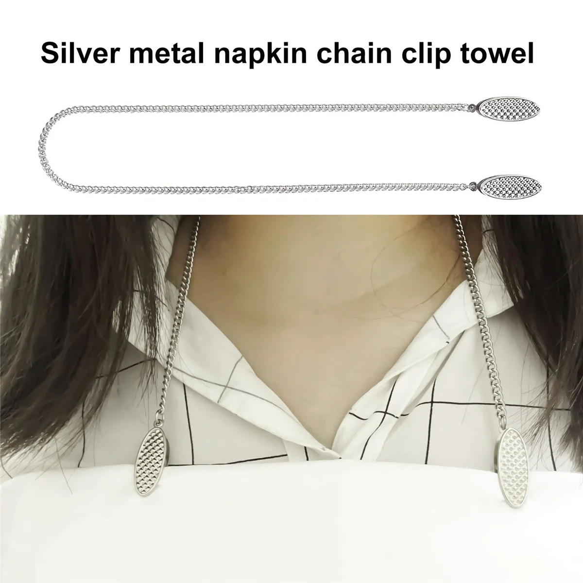 4 قطعة سلسلة منديل حامل مناديل مقاطع المناديل سلسلة مرنة الحبل الرقبة حزام لكبار السن الكبار الأطفال GSY