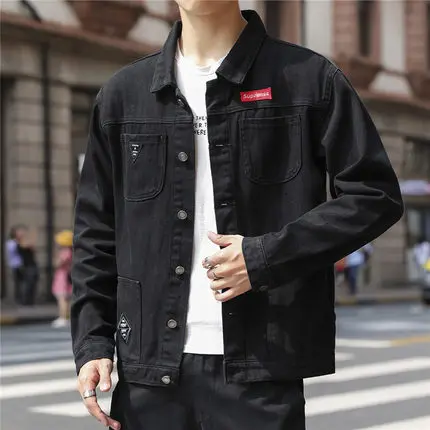

Loose Fit Men's Denim Jaet Spring Autumn Trendy Versatile Workwear Large Size Casual Jaet Youth ular Four Seasons Univ...