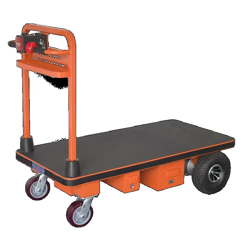 عربة يدوية كهربائية محمولة مع عربة ذات أربع عجلات للأغراض العامة وشاحنة منصة للنقل بدون جهد