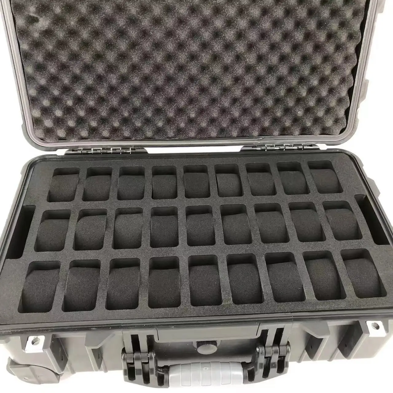 DPC112 High Quality Hard Plastic Shockproof Waterproof Watch Safety Carrying Tool Case With 50 Slots