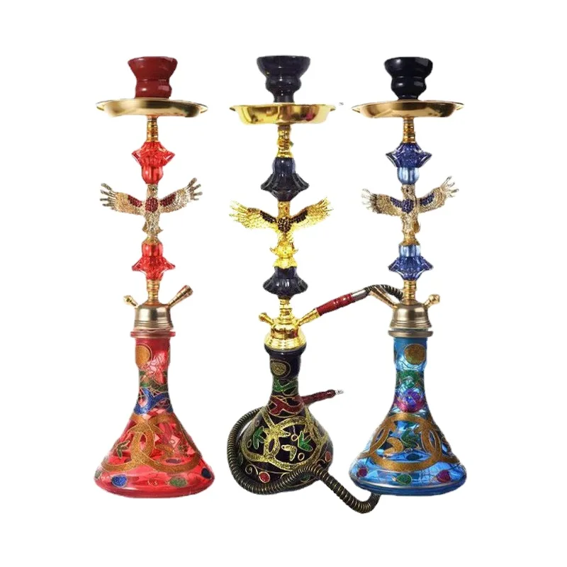 

Arab Glass Shisha Hookah Set with Chicha Hose Bowl Cachimba Nargile Sheesha Narguile Complete Water Smoking Pipe Accessories