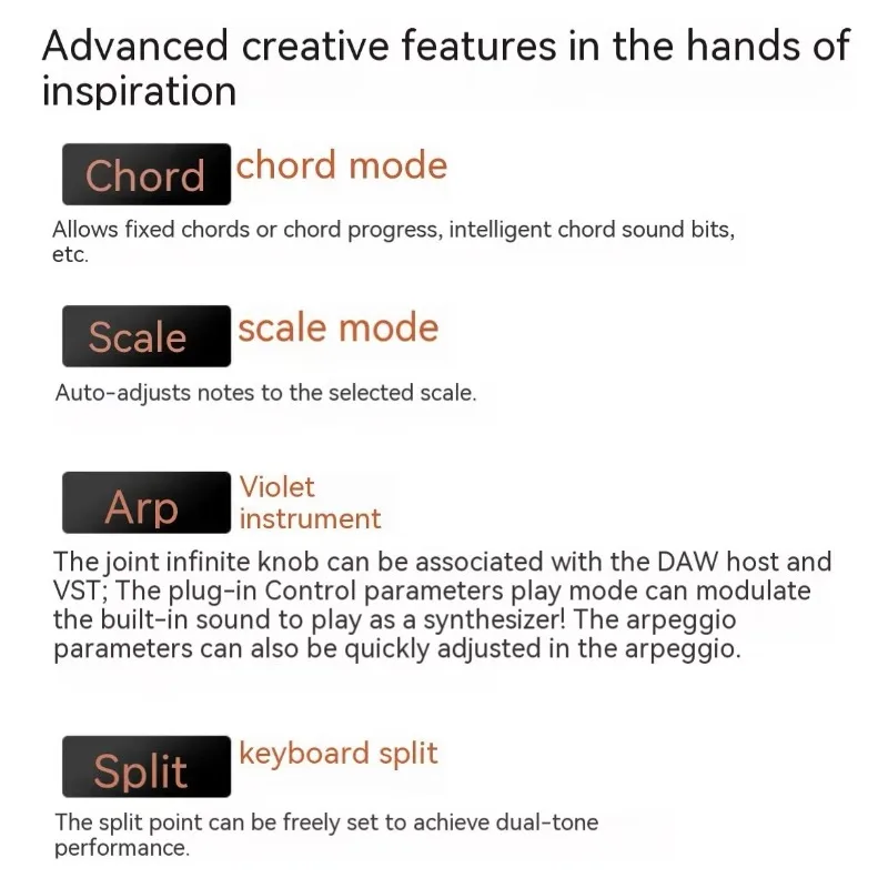 MIDIPLUS XMAX Portable USB MIDI Controller Keyboard 49/61/88Keys Semi-Weighted Backlit Drum Pad 200+ Rhythms Electronic Organ view 3