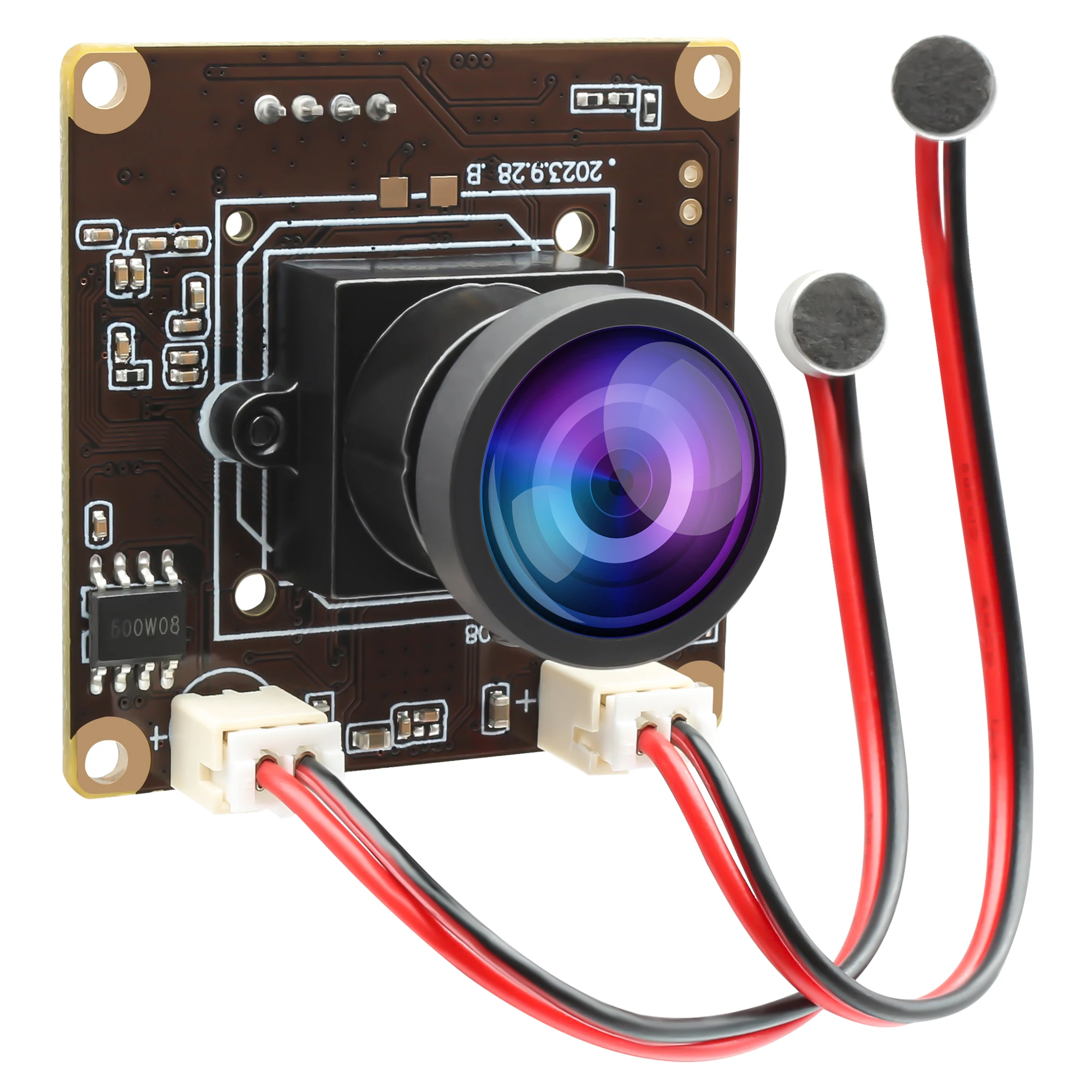 

ELP 5MP USB Camera Module with Microphone Wide Angle No Distortion Lens Ultra HD PC Webcam Mini High Speed 30fps Audio Camera