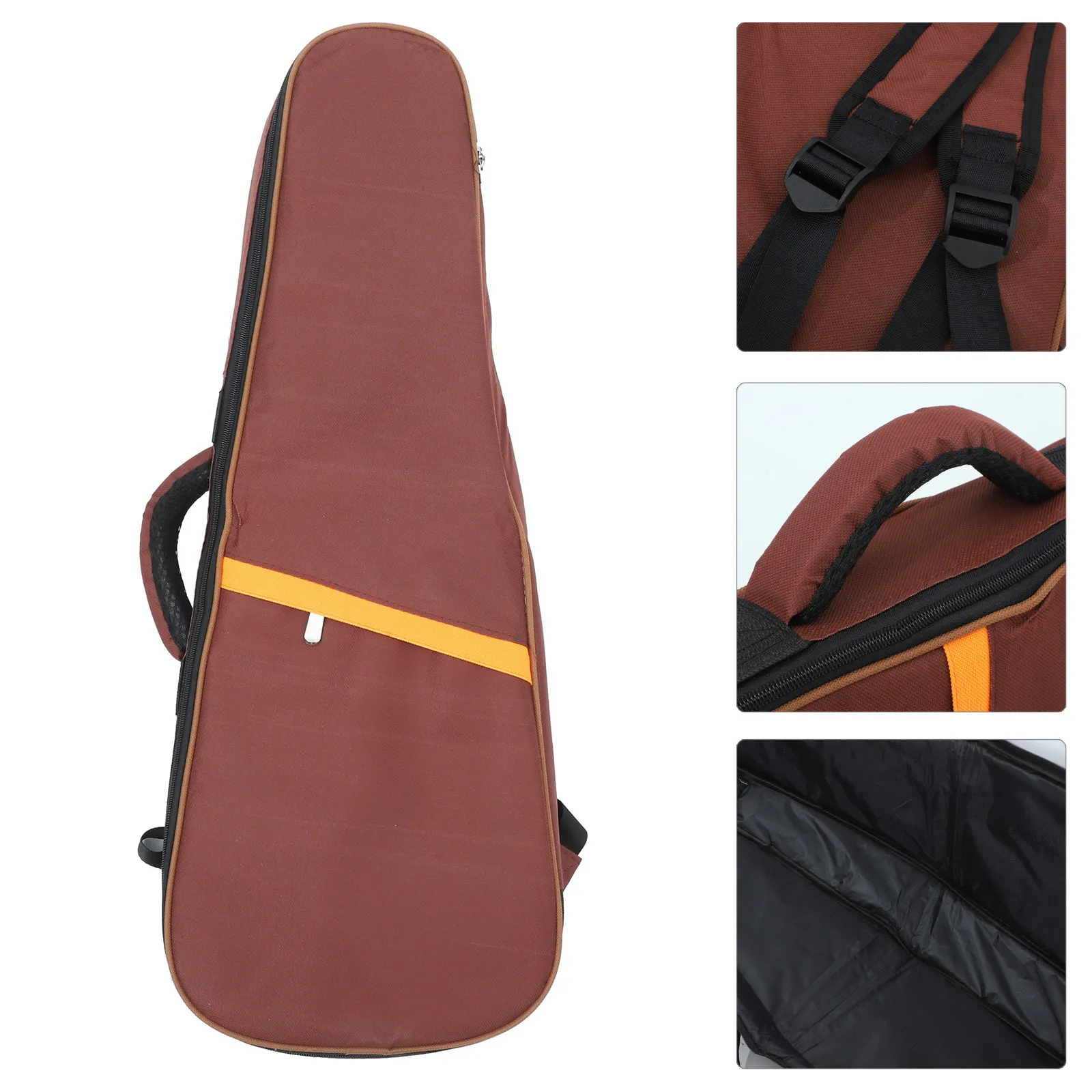 

Утолщенный чехол-рюкзак из оксфордской ткани для укулеле 26 дюймов (сопрано/концертное укулеле) с дополнительными карманами, защитная сумка для переноски