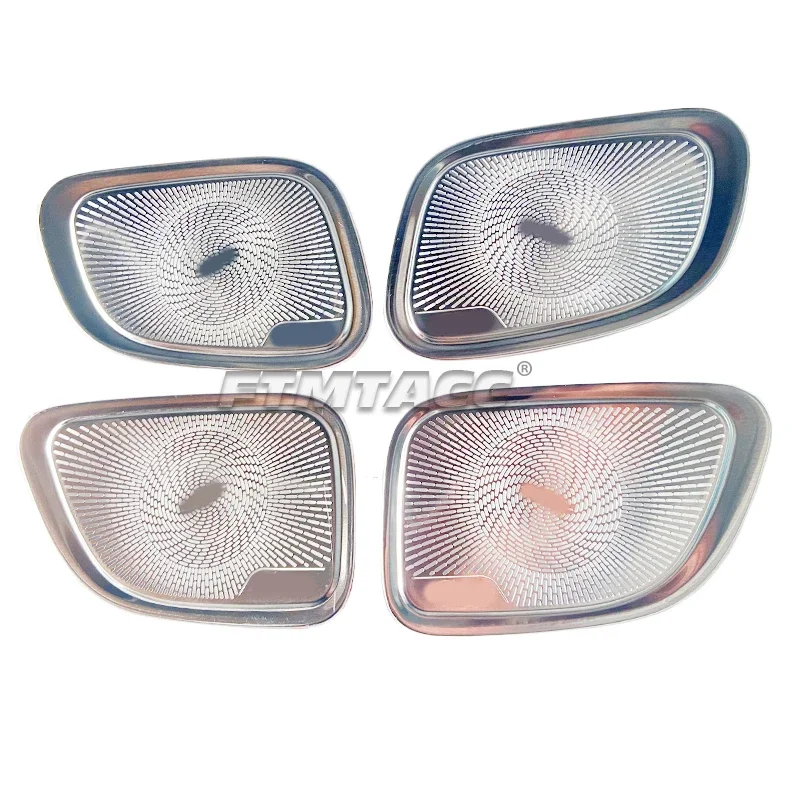 For Mercedes Benz GLC X254 2023 2024 2025 Door Speaker Panel Cover Stainless Steel Decoration Trim Interior Car Accessories