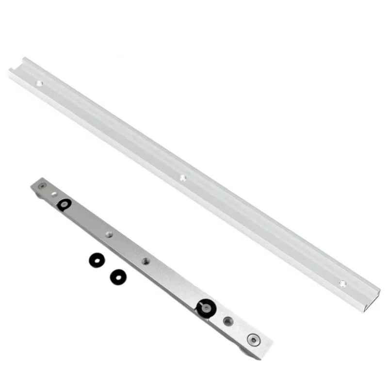 B-est 1 Set Aluminium T-Track Slot Durable Woodworking Miter Gauge Rod Set Finish Workbench Tooling