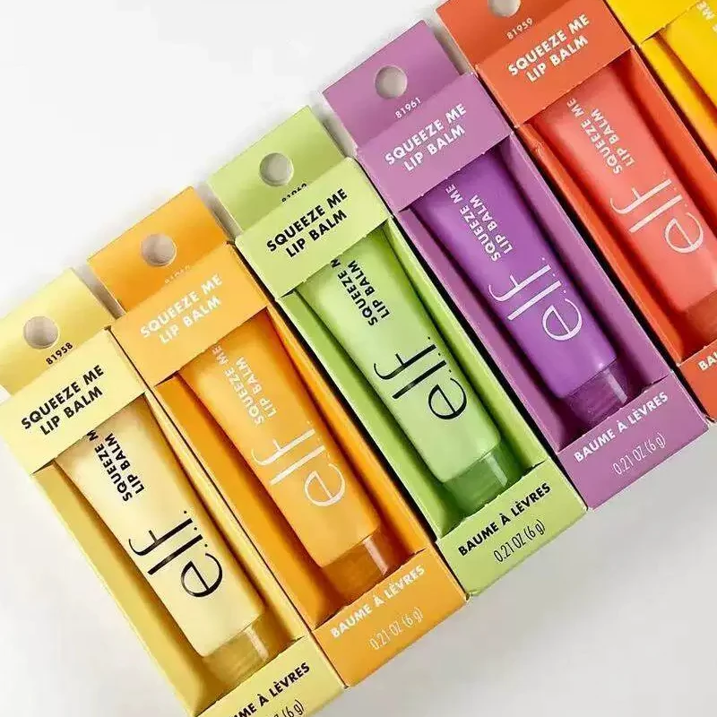 Nuevo Bálsamo Labial Elf Fruit con Sabor a Fresa, Uva, Melocotón y Vainilla, Hidratante, Nutritivo y Voluminizador, Brillo Labial, Maquillaje, Cosméticos