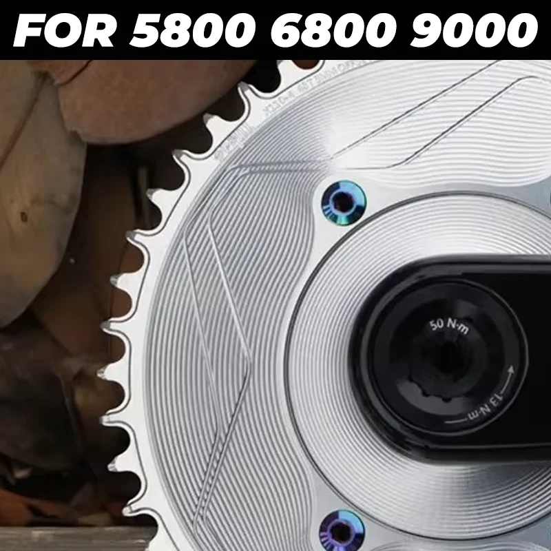 

For 6800 Chainring 110bcd 4 Bolt For Magene P505 P515 Silver Purple Chainring 42 44t 46t 48 50 52 54 56t 58 Tooth Chainring Aero