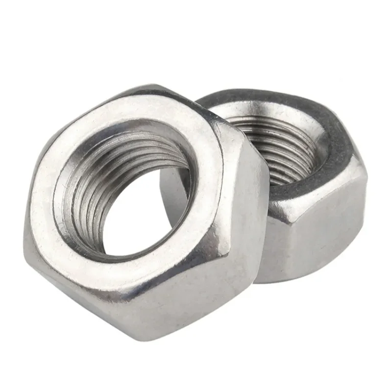 Sechskantmuttern aus Edelstahl 304 mit Feingewinde M4 M5 M6 M8 M10 M12 M14 M16 M18 M20 M22 M24 Steigung 0,5-2,0 mm – Detail 5