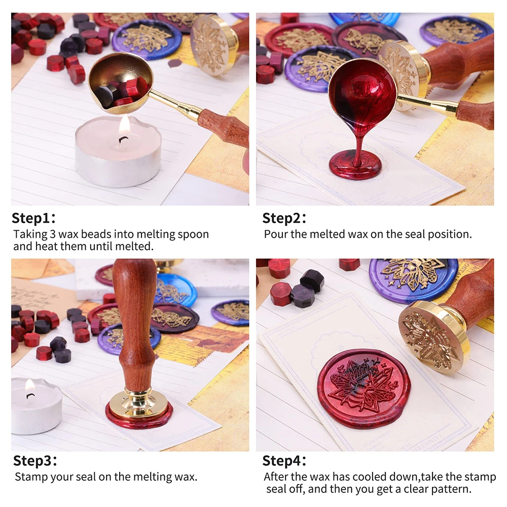 Cap lilin kepala matahari bula - Wax Seal Stamp Set ulasan dan harga