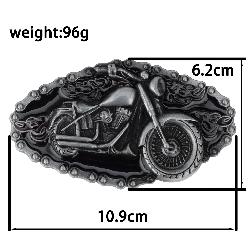 Motorcycle Modelling Cowboy Alloy Belt Buckle Fashion For Men Width 4.0