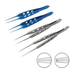 108mm Tying Toothed Forceps Micro tweezers Microscopic ophthalmic surgical instruments