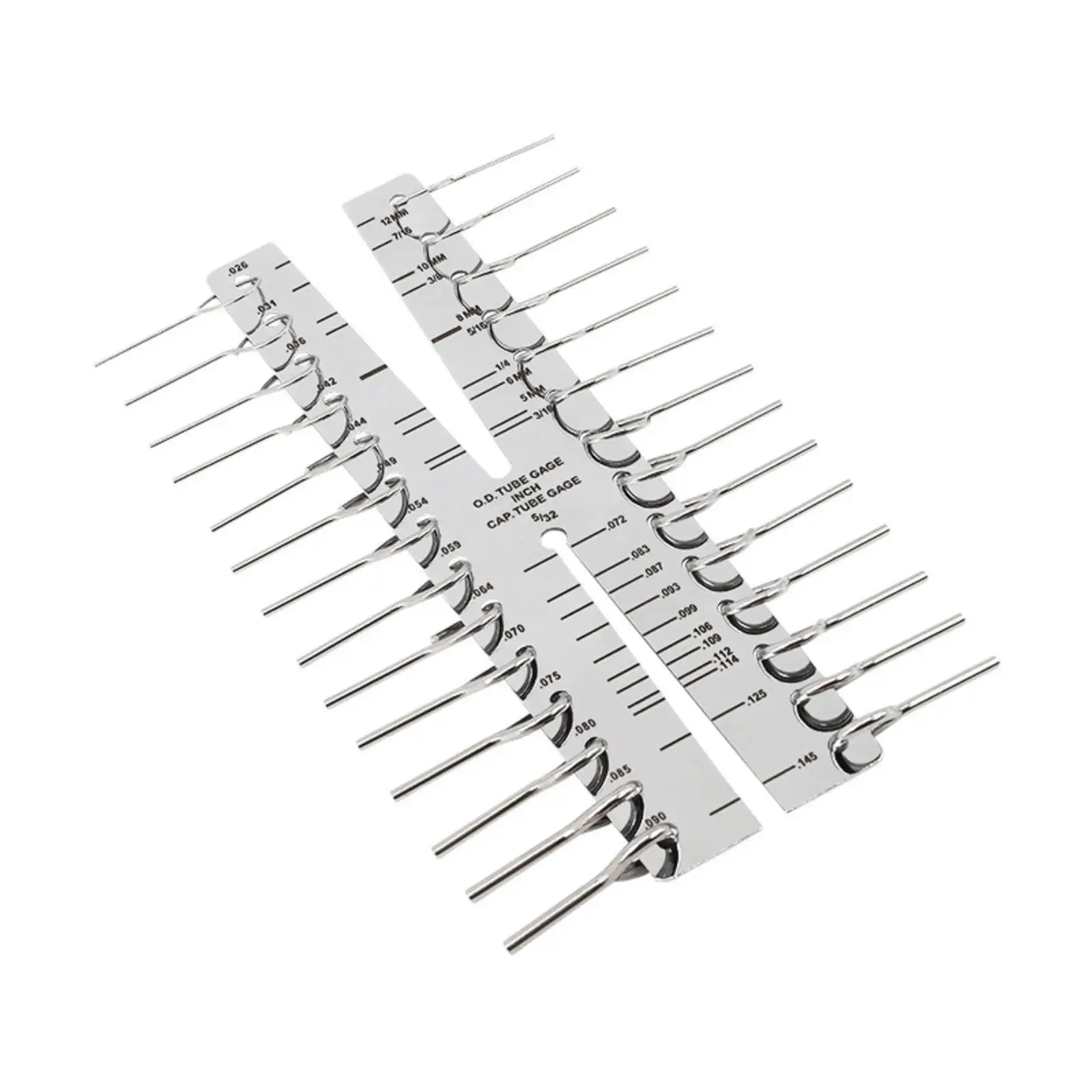 Capillary Diameter Measuring Tool Double Scale Capillary Tube Gauge
