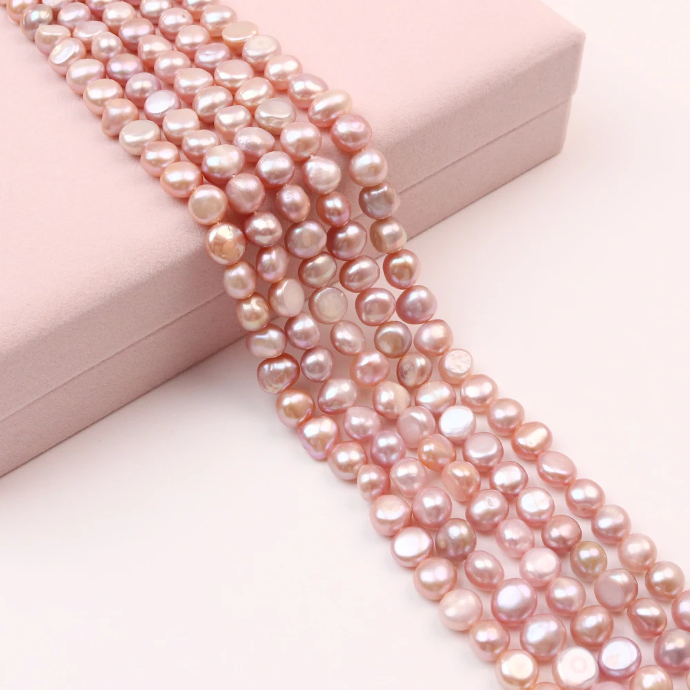 

Natural Pearl Bead Purple Freshwater Baroque Pearl Horizontal Hole Perles Beads for DIY Jewelry Making Bracelet Necklace Earring