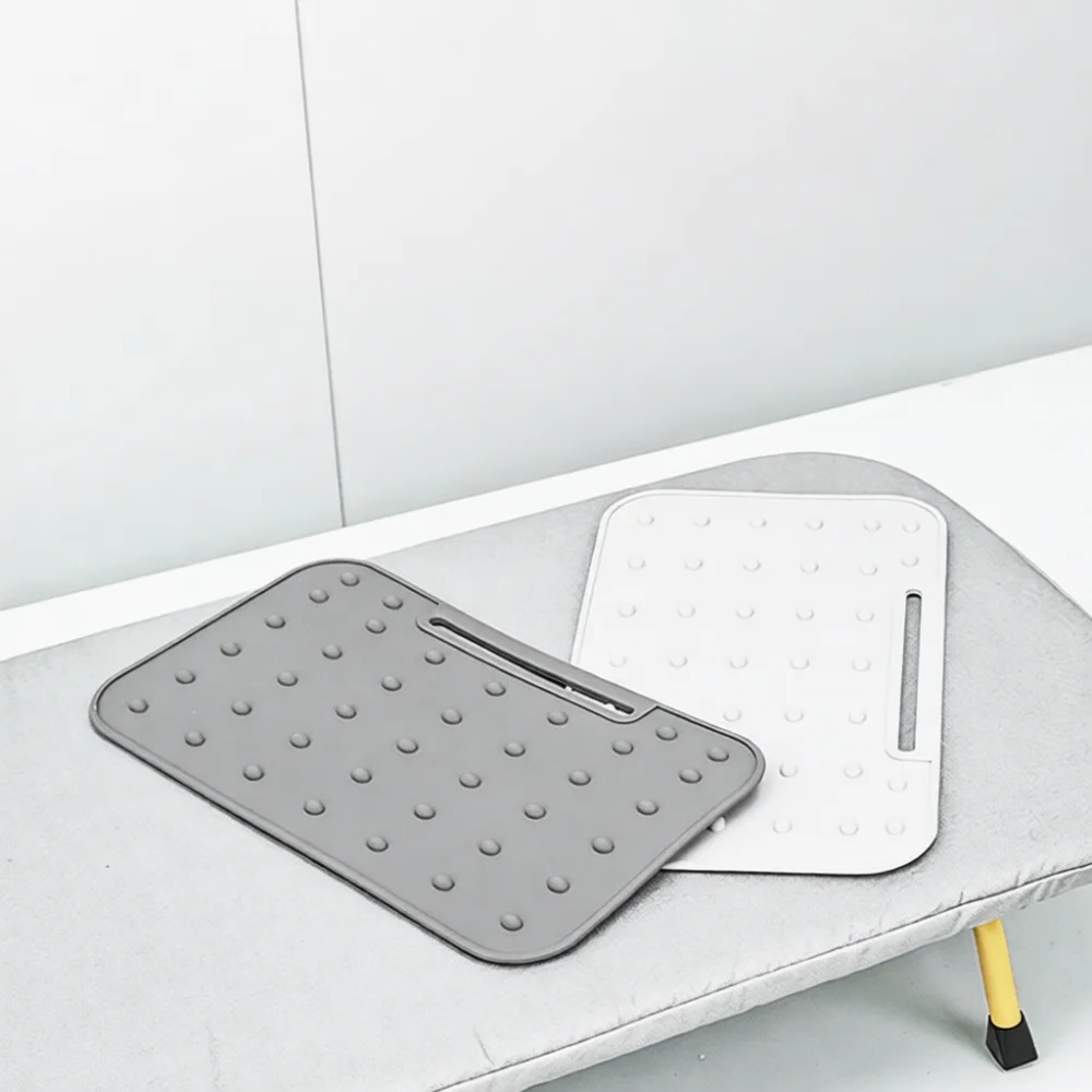 Heat Resistant Silicone Iron Mat Protective Pad For Ironing Board Desk Insulation Tray Safe Rest Holder Stand Base