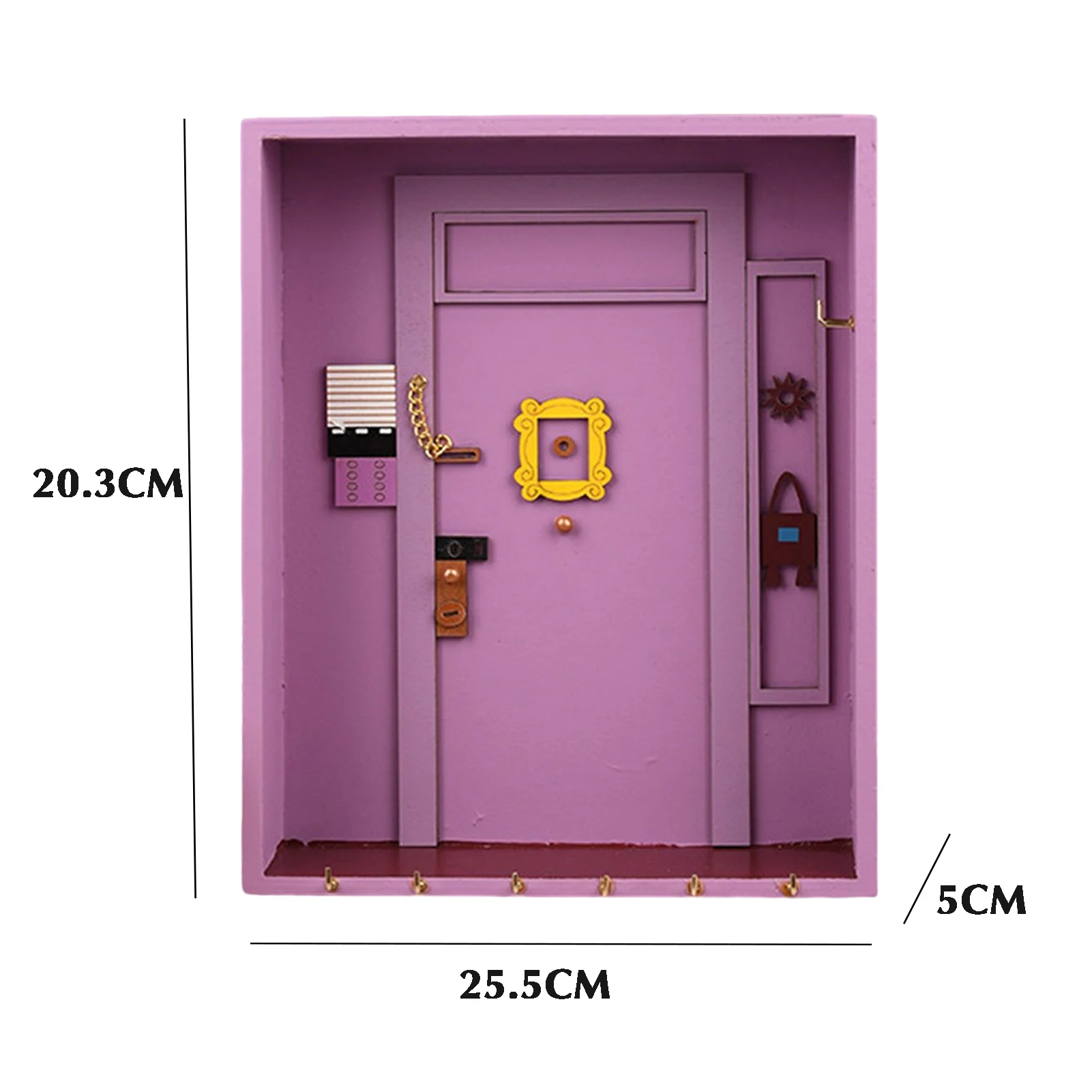 Wall Mounted Handmade Key Hooks  Decorative Organizer for Exclusive Designer Home Decor