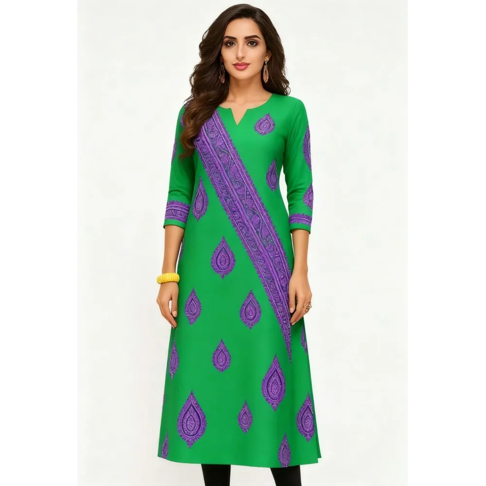 Muslim Dress Kurt Women's Fashionable Elegant Straight Tube Casual Color Elephant Pattern Tenue De Priere Femme Musulmane