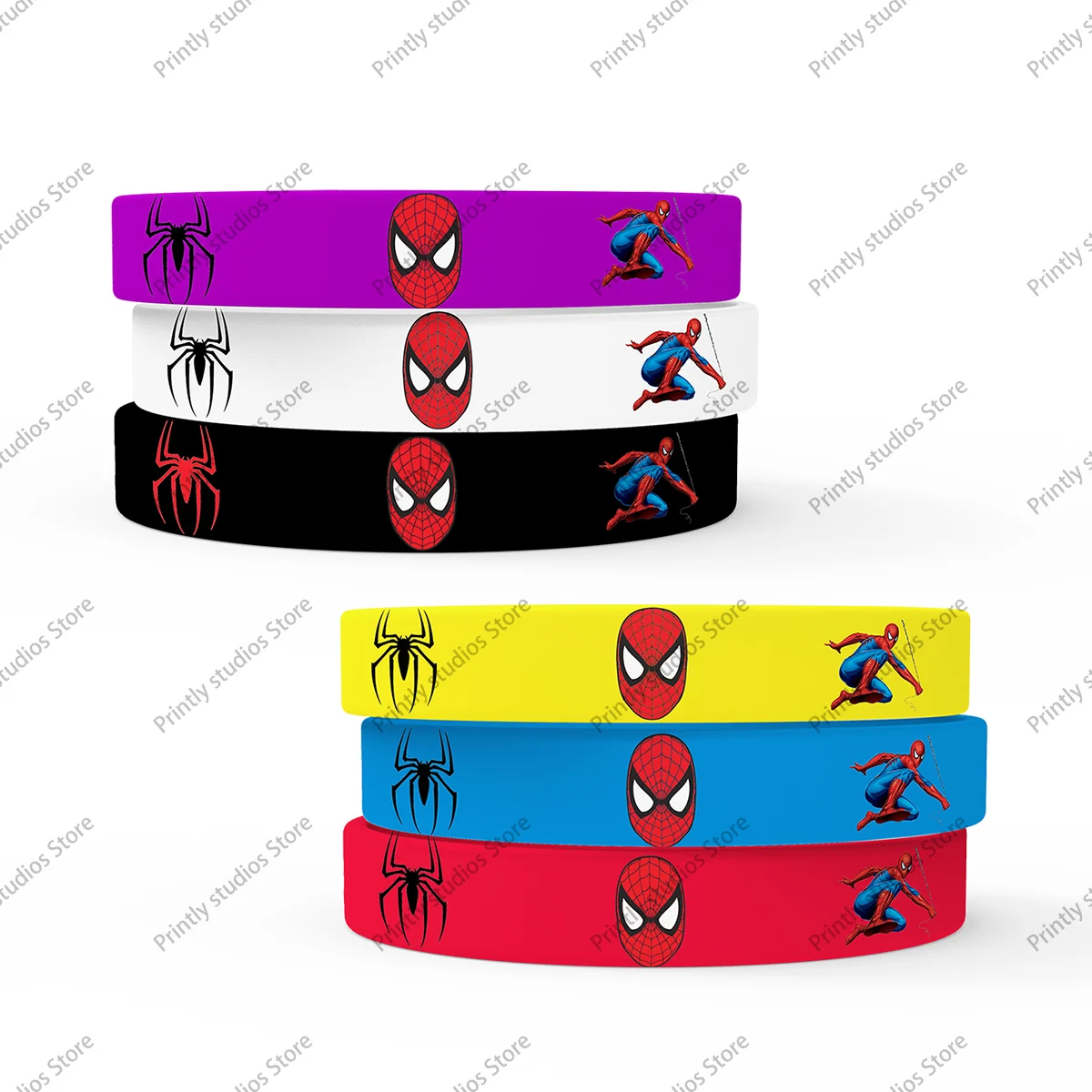 Spiderman Party Gift Supplies Slapping Bracelets Silicone bracelet Gift Bags Glasses Balloon Birthday Party Decorations