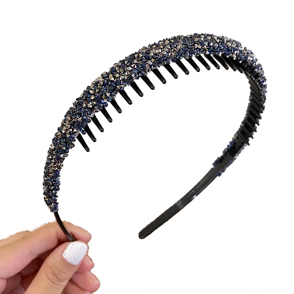 Women Rhinestones Antislip Hairband For Women Sweet Hair Decorate Crystal Headband Hair Band Hoop Fashion Hair Accessories