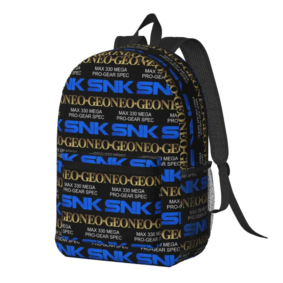Neo Geo Pro Gear Spec Gold Retro Design Backpack Daypack Large Capacity Children BookBag School Bag Shoulder Bags for Men Women