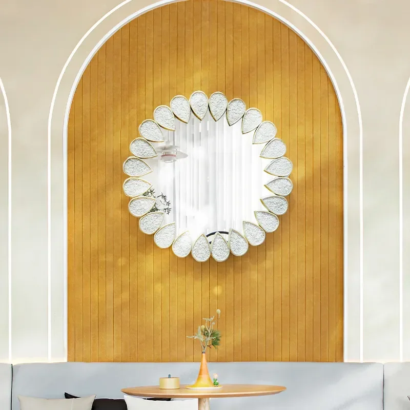 Creative 3D Art Mirror Luxury Wall Decor Home Bedroom Entrance Restaurant Background Decorative Mirror