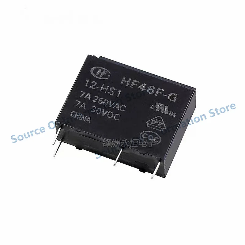 10PCS Relay HF46F-G-005 012 024-HS1T HS1 5V 12V 24V 4Pin 7A250VAC 100% New original