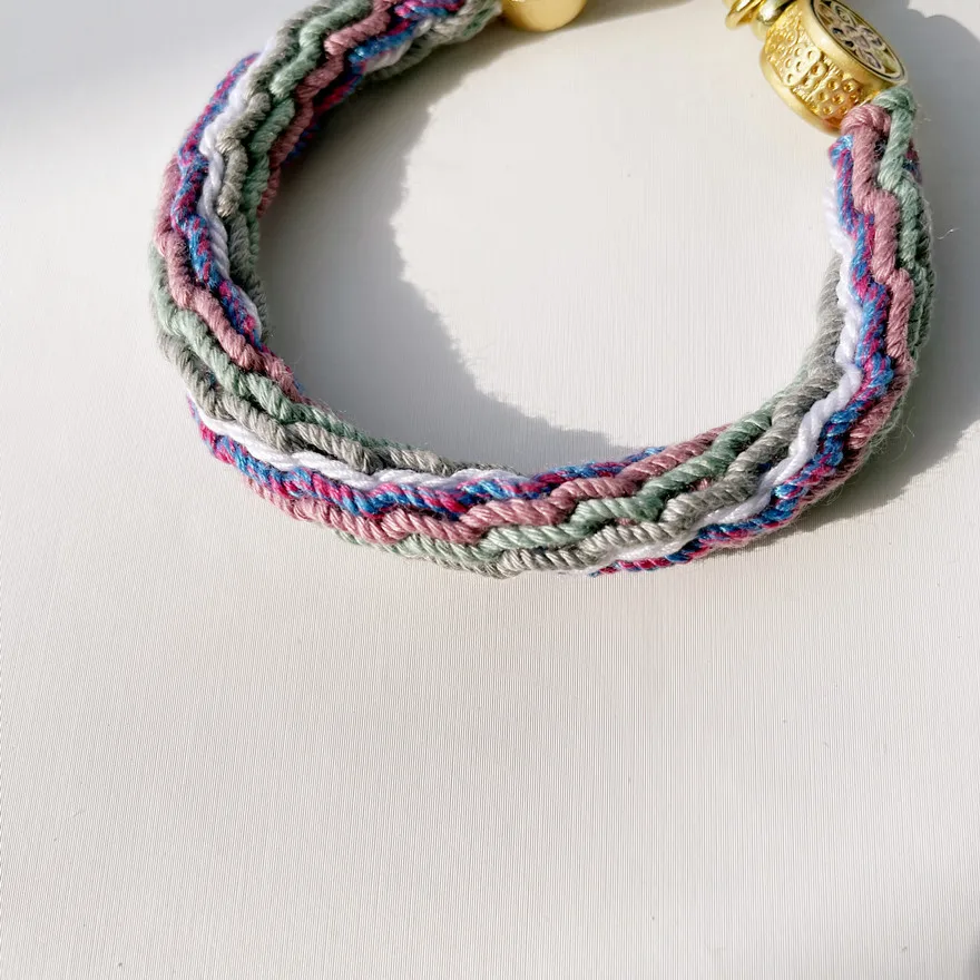 Hand-woven Tibetan Wind Wheel Back Hand Rope Zakiram Purple Tara Yellow God of Wealth Manjusri Thangka bracelet Tibetan hand rop