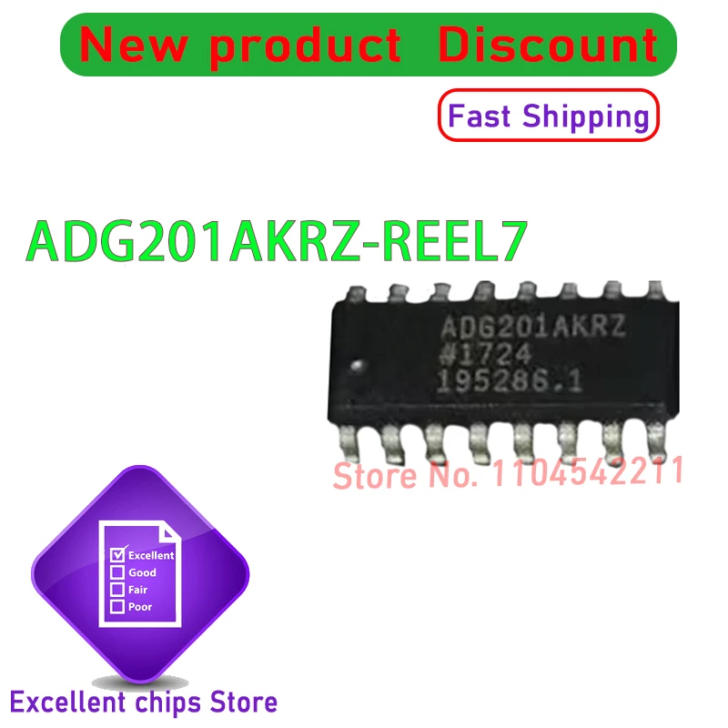 ADG201AKRZ-REEL7 ADG201AKRZ ADG201AK SOP16 New Original Genuine Ic 1PCS/LOT