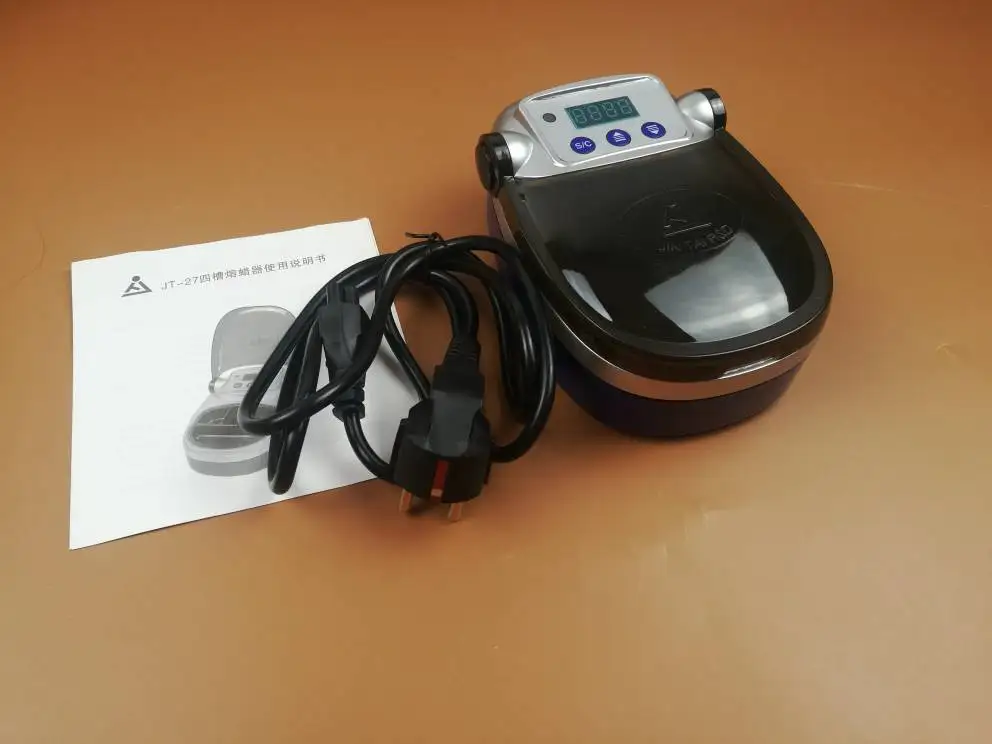 JT-27 Dental Wax Melting Machine 4-Well Electric Wax Heater with Digital Temperature Display for Dental Lab