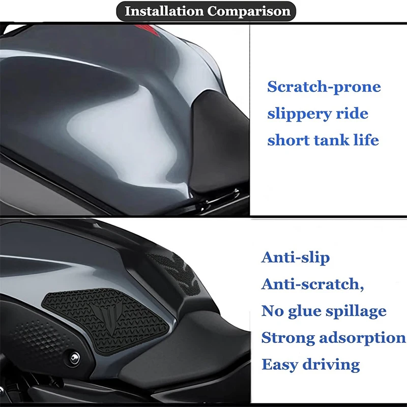 แผ่นกันรอยถังน้ำมันด้านข้างรถมอเตอร์ไซค์ สำหรับ YAMAHA MT07 MT-07 MT 07 2021 2022 2023