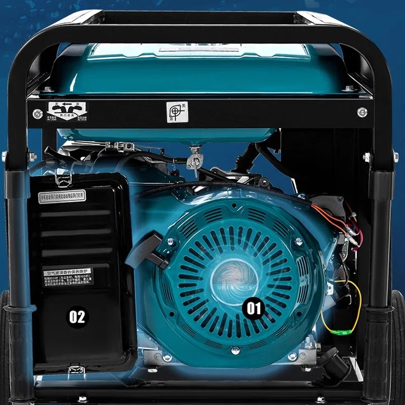 Fuel-Powered Generator 220V Household Small-Scale 3/5.5/6.5/8KW Single-Phase Outdoor Generator Factory-Original (Customized)
