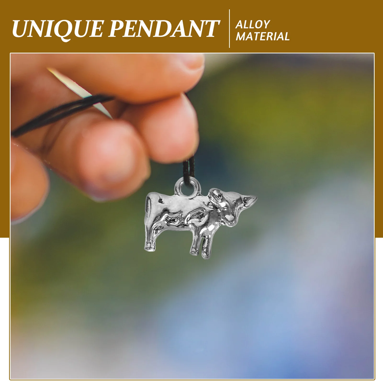 

Cow Beads Retro Pendant Vintage Jewelry Western Necklace Charms Animal Earrings
