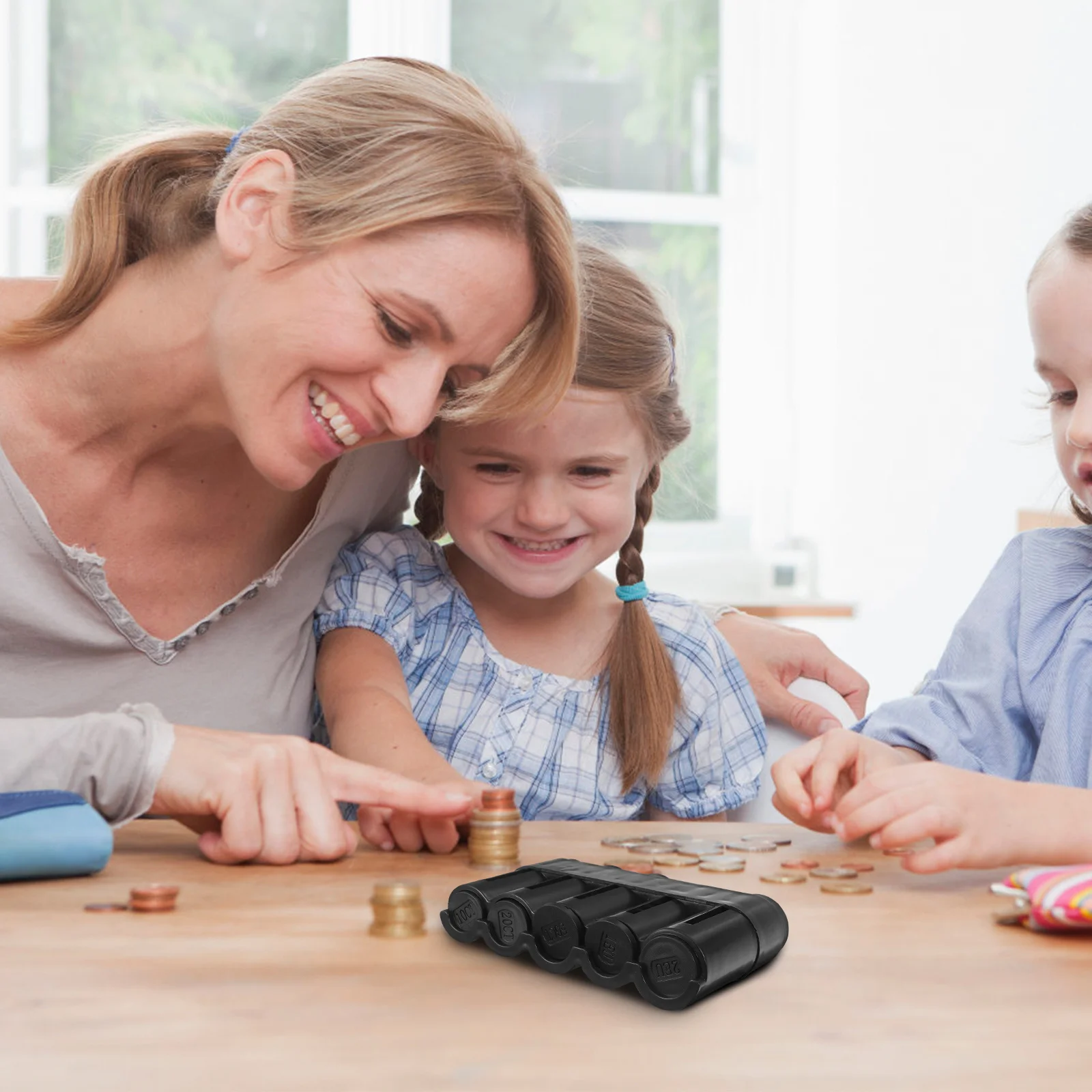 Coin Storage Box Plastic Coin Holder For Collectors Multifunctional Portable Organizer Case Travel Desk Container