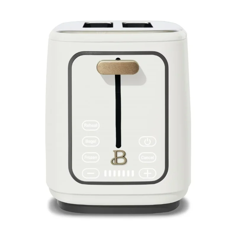 Beautiful 2 Slice Touchscreen Toaster, White Icing by Drew Barrymore