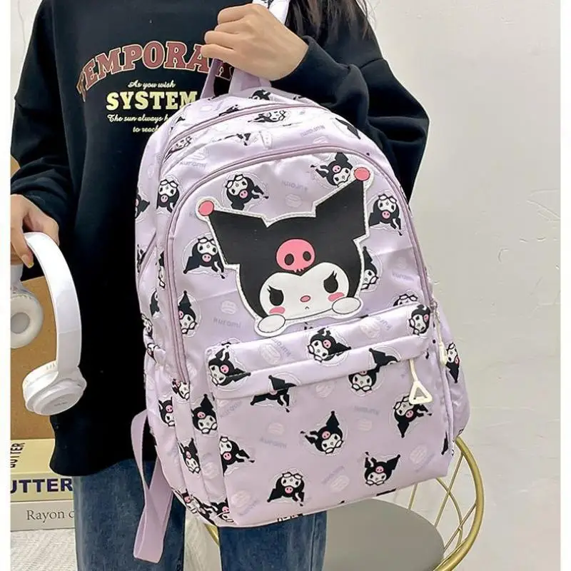 Sanrioed Hello Kittys Backpack Anime Kuromi Cinnamoroll My Melody Student Bag Large Capacity Women Bag for Children Girls Gift