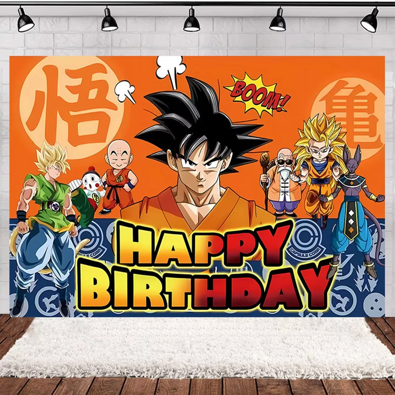Goku Dragon Ball Party-Zubehör Geburtstagsdekoration Tischgeschirr Pappbecher Teller Servietten Tischdecke Luftballons Tortendekoration – Detail 18