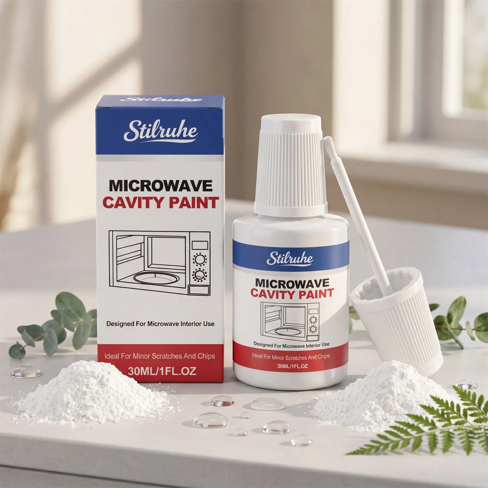 Special Heat-Resistant Paint for Microwave Cavity, Easy-to-Use Household Touch-Up Paint for Inner Microwave Cracks & Tiny Gaps
