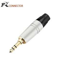 1 sztuk 3 polacy Stereo 3.5mm wtyk męski złącze przewodu Audio wtyczka słuchawkowa 3.5mm wtyczka Stereo 3 Pin 1/8 Cal złącze kabla