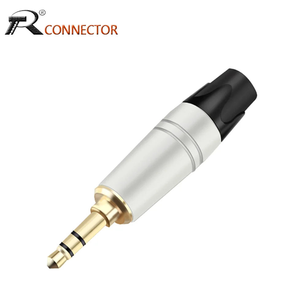 1PCS 3 Poles Stereo 3.5mm Male Plug Audio Wire Connector Headphone Jack 3.5mm Stereo Plug 3 Pin 1/8 Inch Cable Connector