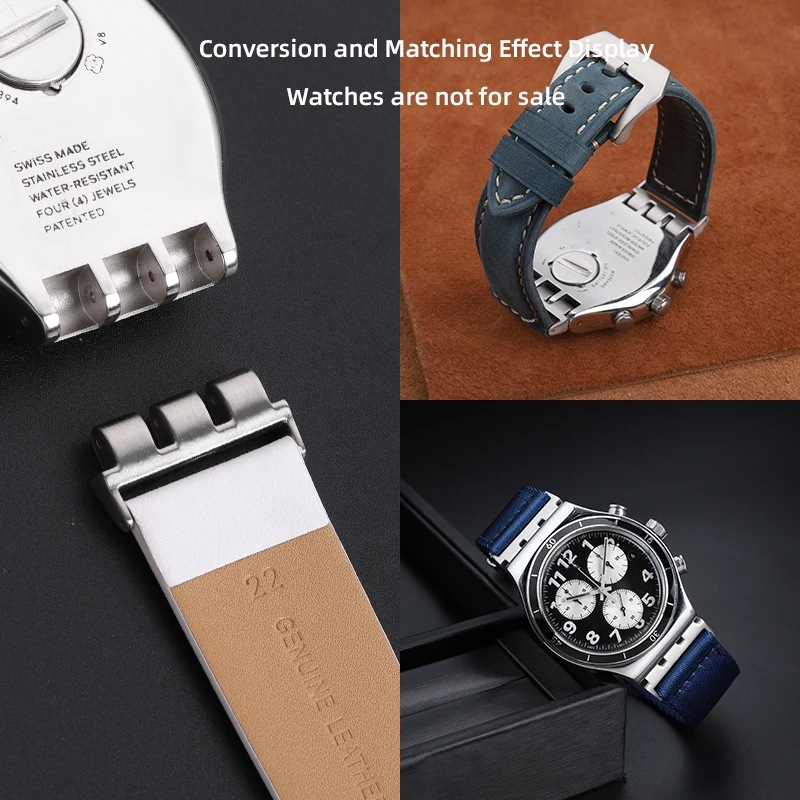 For Swatch watch accessories End Links watch triple port adapter strap17mm 19mm 21mm strap connector Adapter Converter With tool image 4