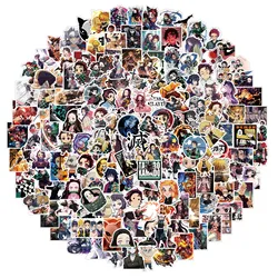 30/50/100/200Pcs Demon Slayer Japanese Anime Sticker Graffiti  Skateboard Refrigerator Decorated Notebook Luggage Waterproof