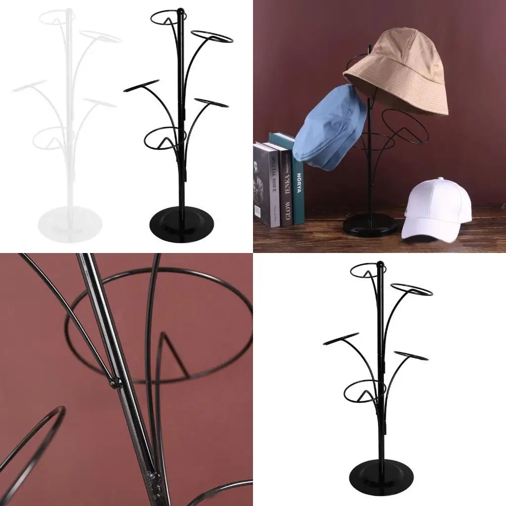 

P9FE Baseball Cap Drach Display держатель с 5 круглыми крючками.