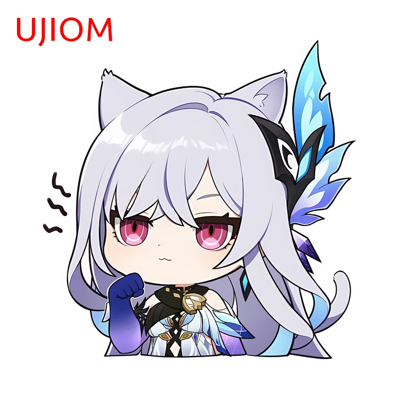 UJIOM Genshin Impact Skirik Wall Sticker Chibi Cartoon Popular Girl Meme Graffiti Tumbler Luggage Computer Decal Wallpapers