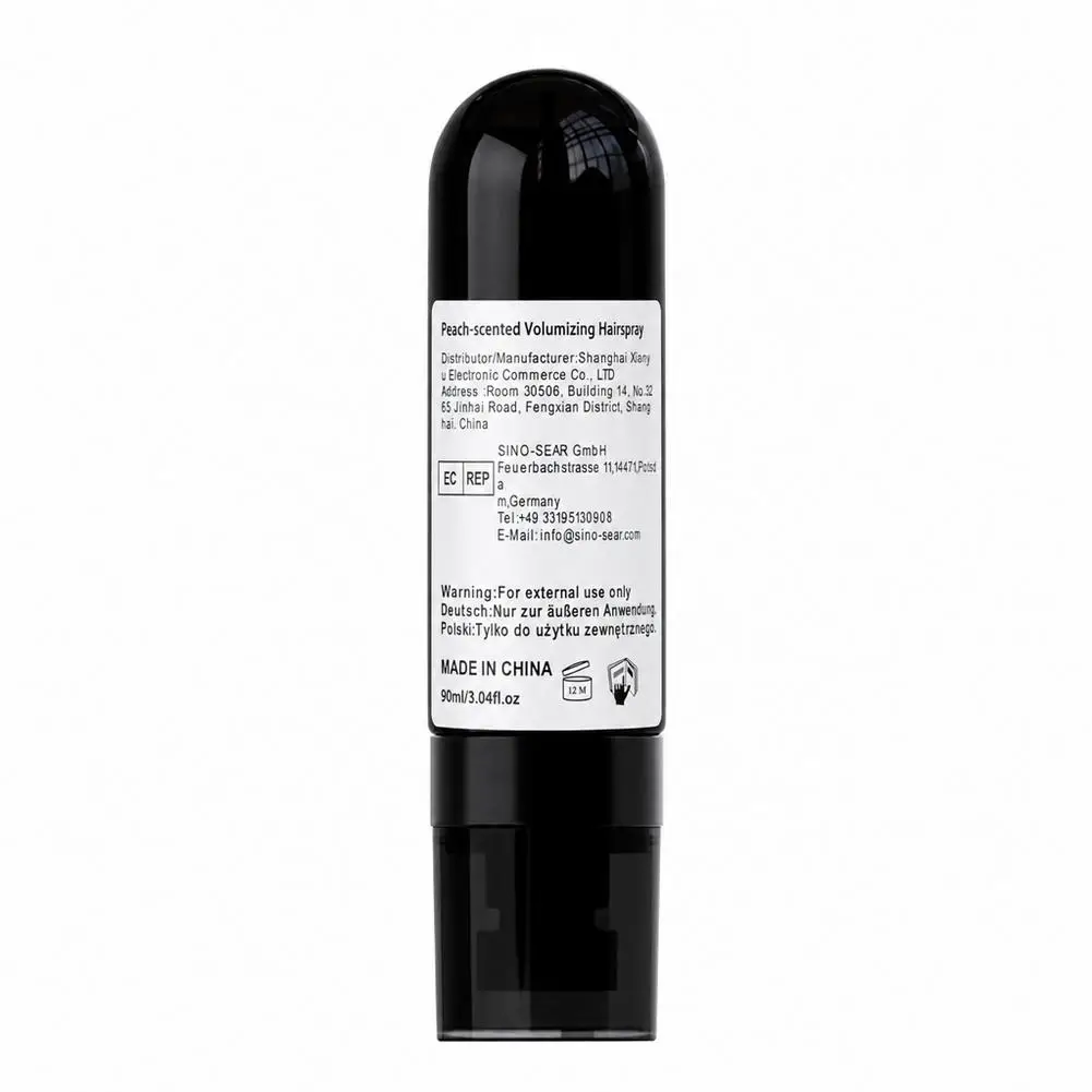 90 ml Duftender, volumenverstärkender Haarspray, der die Haare formt und für mehr Volumen sorgt, mit Pfirsichduft, neues Modell, für Damen und Herren. – Detail 17
