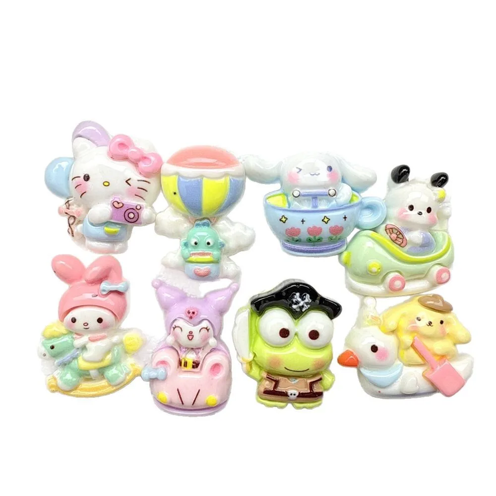 الراتنج الكرتون الحيوان كابوشون مسطح مصغرة سجل القصاصات DIY الشارات ل جراب هاتف صنع المجوهرات كروكس السحر مغناطيس الثلاجة