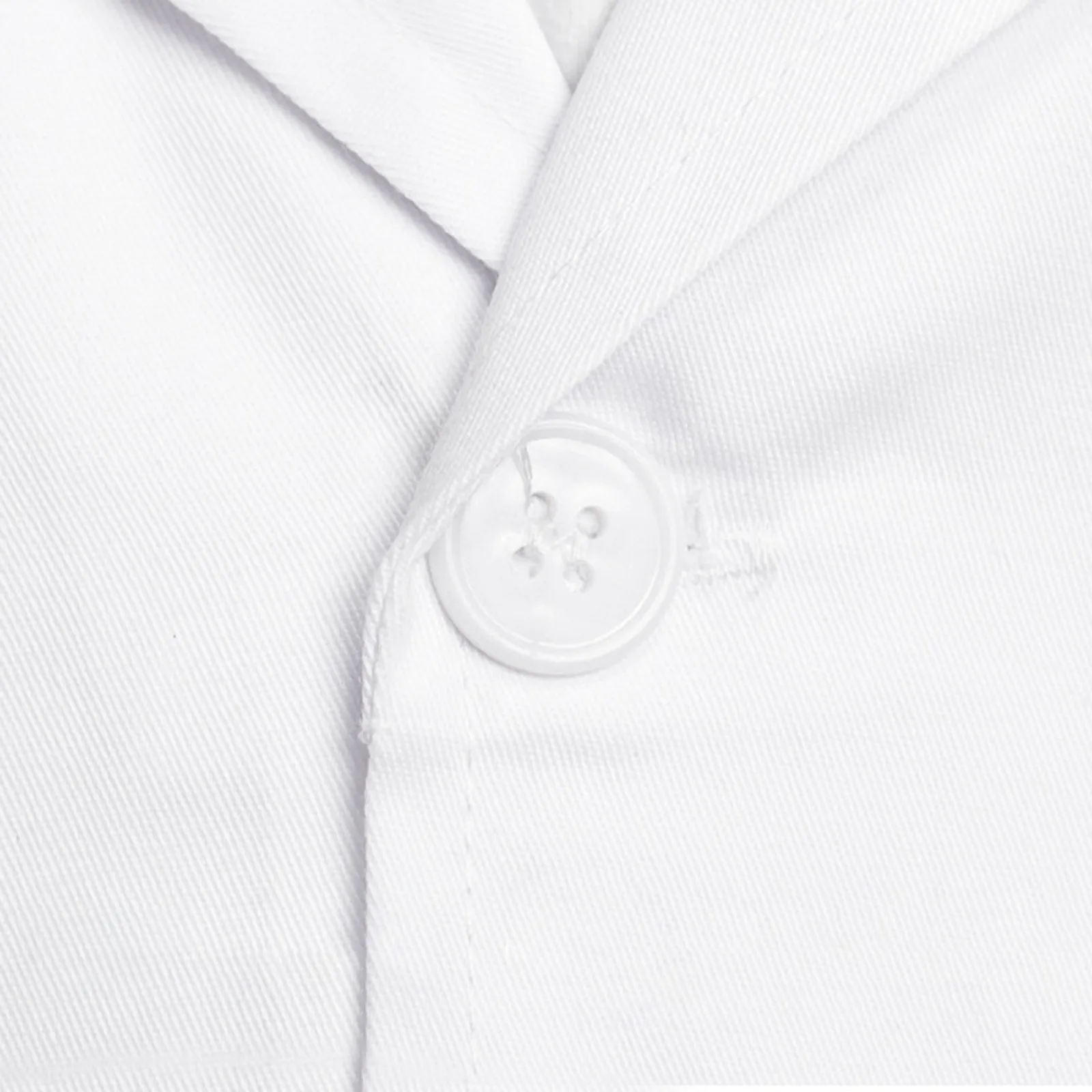 Bata de laboratorio blanca Unisex para niños, uniforme con bolsillos de manga larga, Ropa de Trabajo, ropa de médico y enfermera, niño y niña, blanco, verano y primavera