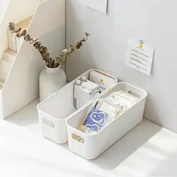 Sundry storage basket home cosmetics storage box snack storage box home kitchen storage box plastic underwear storage box