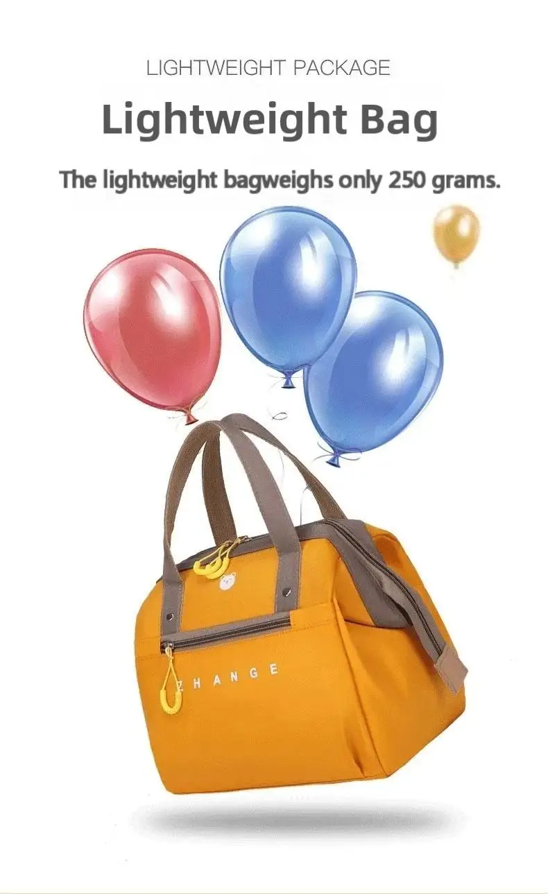 Isolierte Lunch-Tasche Tragbare Aluminiumfolie Isolierte Lunchbox-Tasche Studenten-Lunchbox Bento-Tasche Handliche Lunch-Tasche für Unterwegs – Detail 4