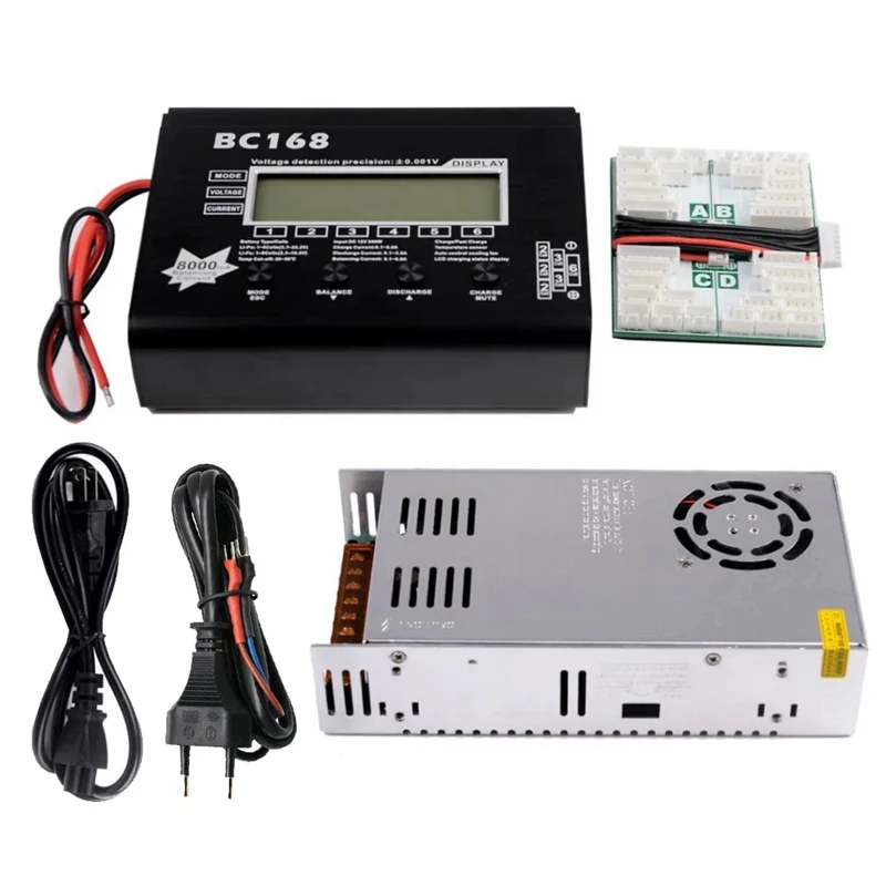 

BC168 1-6S 8A 300W Super Speed LCD Intellective Balance Charger/Discharger For Battery Rc Toys EU PLUG