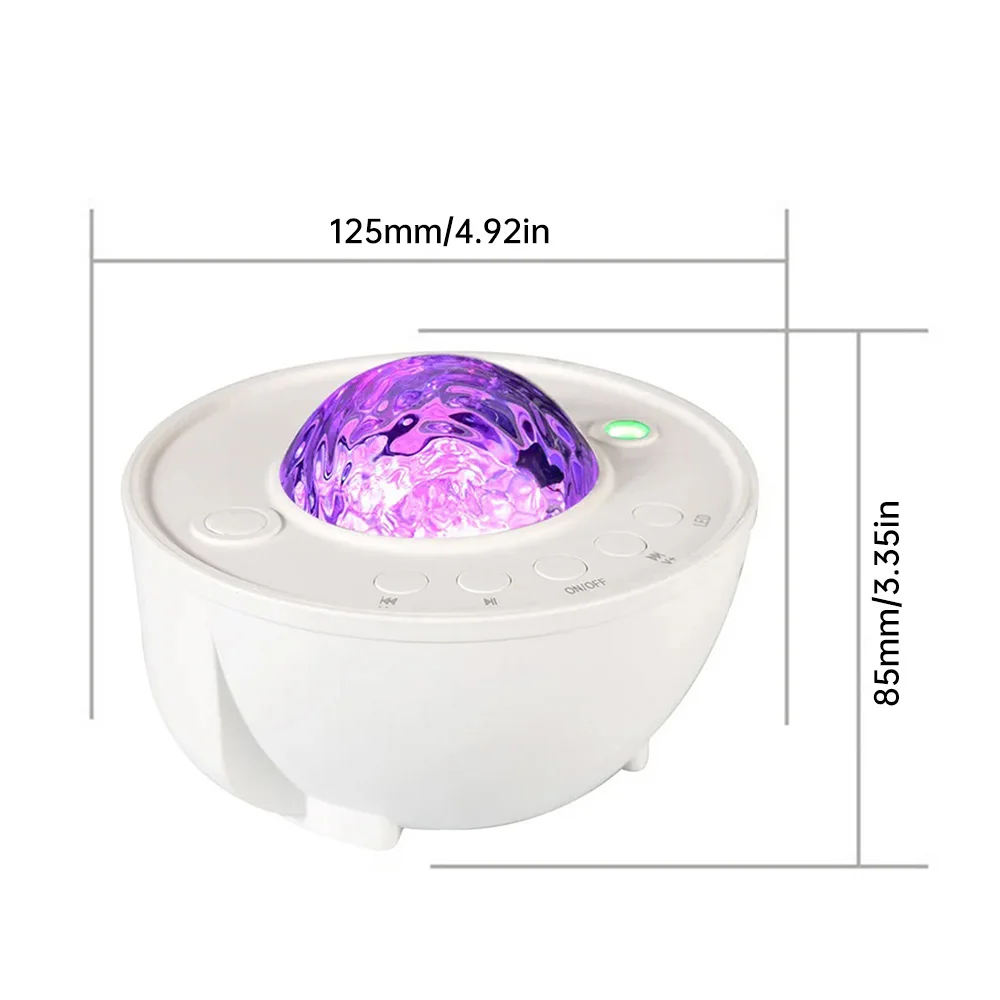 Colorful Starry Sky Projector Night Light Bedroom Decor LED Night Lamp RGB Ocean Wave Music Projector Light Kids Adult Gifts